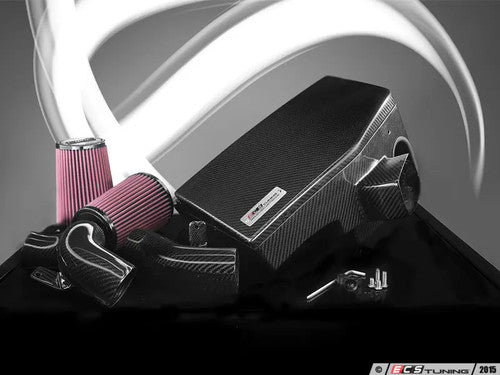 ECS Tuning Kohlefaser Luft-Technik Carbon Fibre Sealed Cold Air Intake System for BMW N54 3.0L - Fits 135i, 1M, 335i/335is, 535i, Z4 35i (E82/E88/E90/E92/E93/E60) - Dyno-Proven Gains, OE-Style Fit