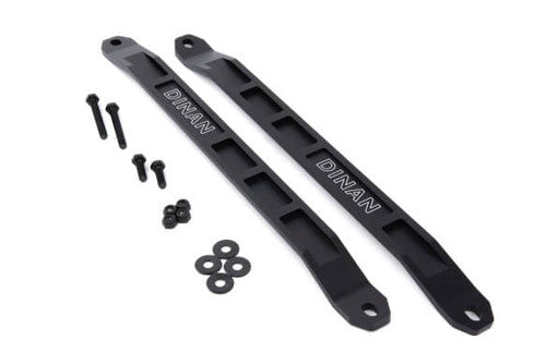 Dinan Front Strut Brace / Strut Tower Bar for BMW G20 3 Series (330i, M340i) & G42 2 Series (230i, M240i) | Upper Tie Bar, Top Mount Chassis Brace | Black Anodised Billet | Direct Bolt-On G2x Engine Bay Brace Handling Upgrade