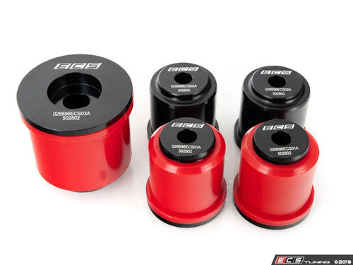 ECS Tuning 95A Performance Polyurethane Rear Differential Bushing Set for BMW M2 M3 M4 (F87 F80 F82 F83, F8X) - Complete Diff and Subframe Mounts