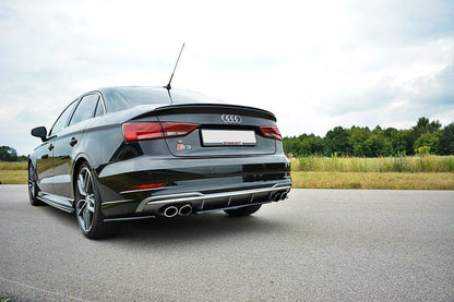 Maxton Design - CENTRAL REAR SPLITTER AUDI S3 8V FL SEDAN