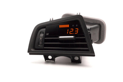 P3 Vent-Mounted Boost Pressure Gauge for BMW 5 Series F10/F1X 550i & F10 M5 - Digital Turbo Boost/Vacuum Meter, OEM-Look Stealth Vent Pod, Hard-Wired Analog 80 PSI Sensor, Peak Hold, Battery Voltage/Voltmeter, No OBD Port