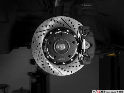 ECS Tuning Two-Piece Lightweight Front Brake Discs/Rotors 300x22mm, Drilled & Grooved/Slotted