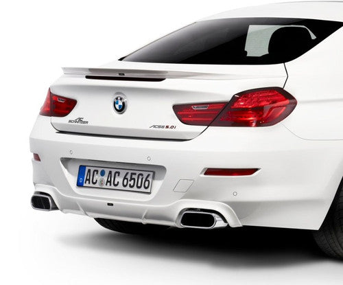 AC Schnitzer Twin Exit Performance Exhaust Rear Silencer / Back Box (Axle-Back) for BMW 6 Series F12/F13 640i N55 Coupe & Convertible – Stainless Steel Muffler with Twin Polished Chrome Tailpipes