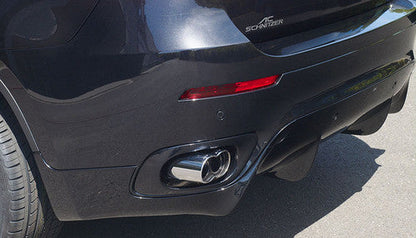 AC Schnitzer Twin Exit Sport Exhaust Rear Silencer / Back Box Muffler for BMW X6 E71 (2008-2014) | Stainless Steel Axle-Back Upgrade | Fits 30d 35d 40d 35i 50i M50d