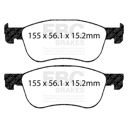 Yellowstuff 4000 Series Street and Track Brake Pad Set -MK8 Fiesta ST