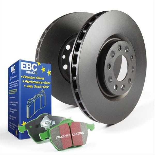 EBC BMW 1 Series 135i E82/E88 Rear Brake Discs/Rotors (Drilled) - Premium OE Replacement, Thermic Black Coated G3000 - D1647D