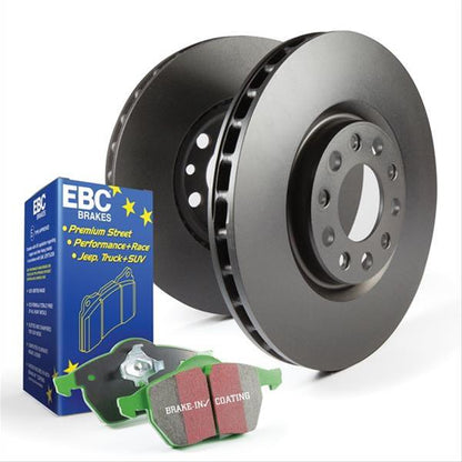 EBC Greenstuff 2000 Front Brake Pads & OE Plain Discs Kit for BMW 3 Series E90 E91 E92 E93 (ATE Caliper) - 312mm Front, Fast Road | DP21512 D1663 PD01KF190 - Fits 318i 320i 320ix 325i 325ix