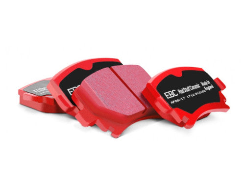 EBC Brakes Redstuff (Red Stuff) Ceramic Front Brake Pads for BMW 1 Series M Coupe 1M E82 2011-2012 | Low Dust Fast Road Performance Street Upgrade | Front Axle Pad Set OE Replacement | ECE R90 Approved | UK Made