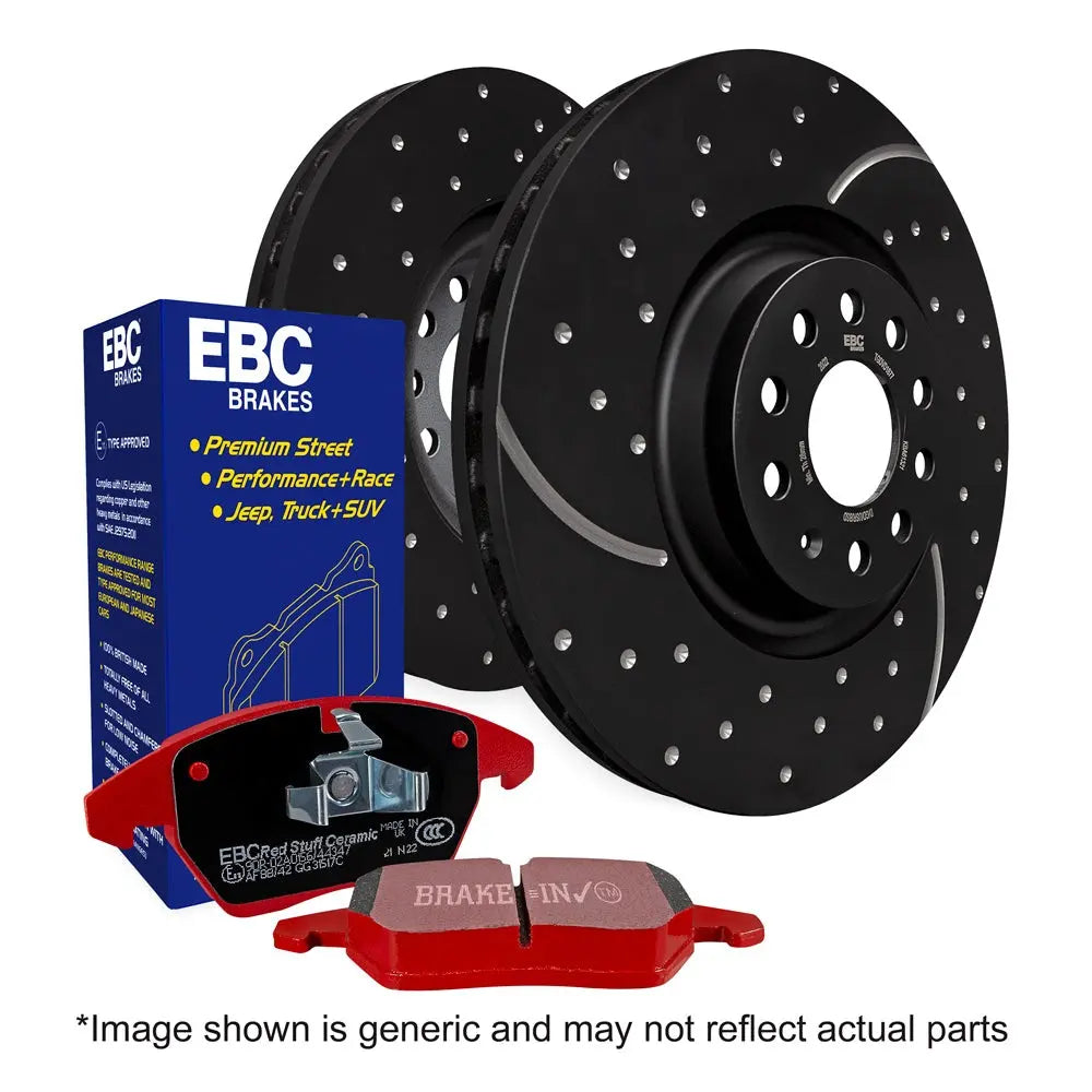 EBC Brakes Redstuff Pad and GD Disc Rotor Kit - Focus ST225 Front