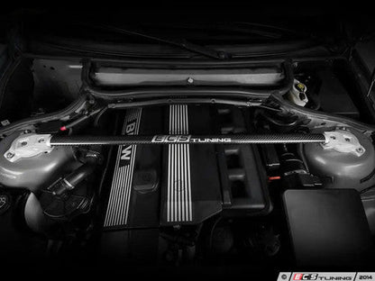 ECS Tuning Carbon Fibre Strut Bar Kit - Silver - E46