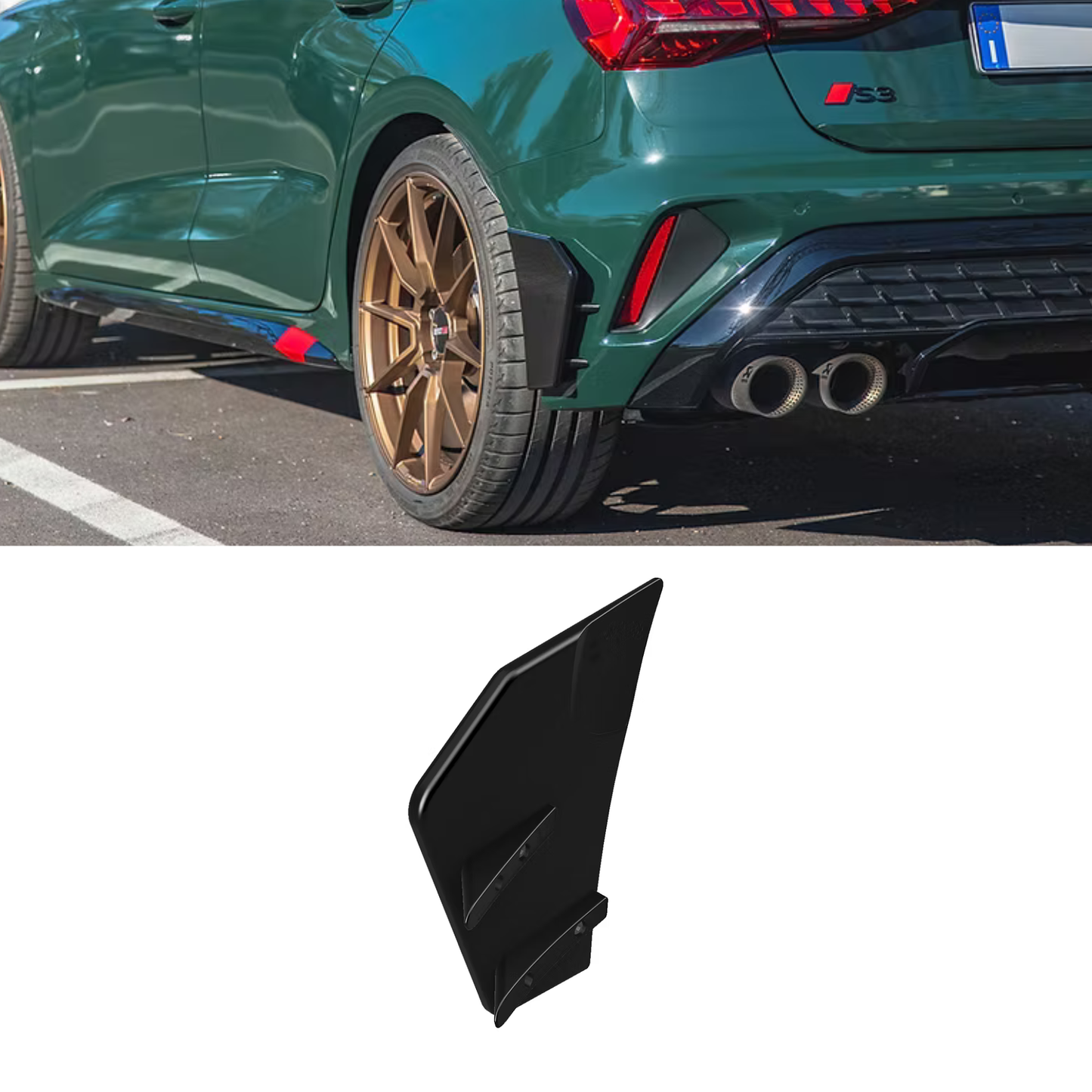 Audi A3/S3/RS3 8Y Rear Bumper Aero blades Diffuser