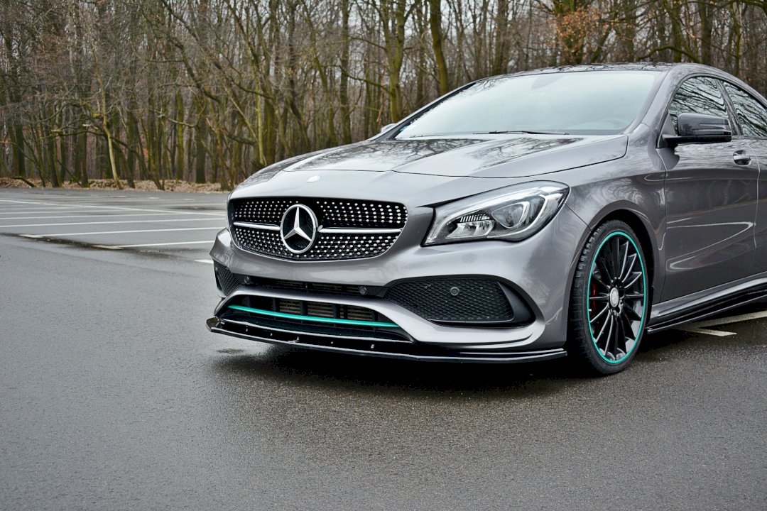 Maxton Design - FRONT SPLITTER V.1 MERCEDES-BENZ CLA C117 AMG-LINE FACELIFT (2017-UP)