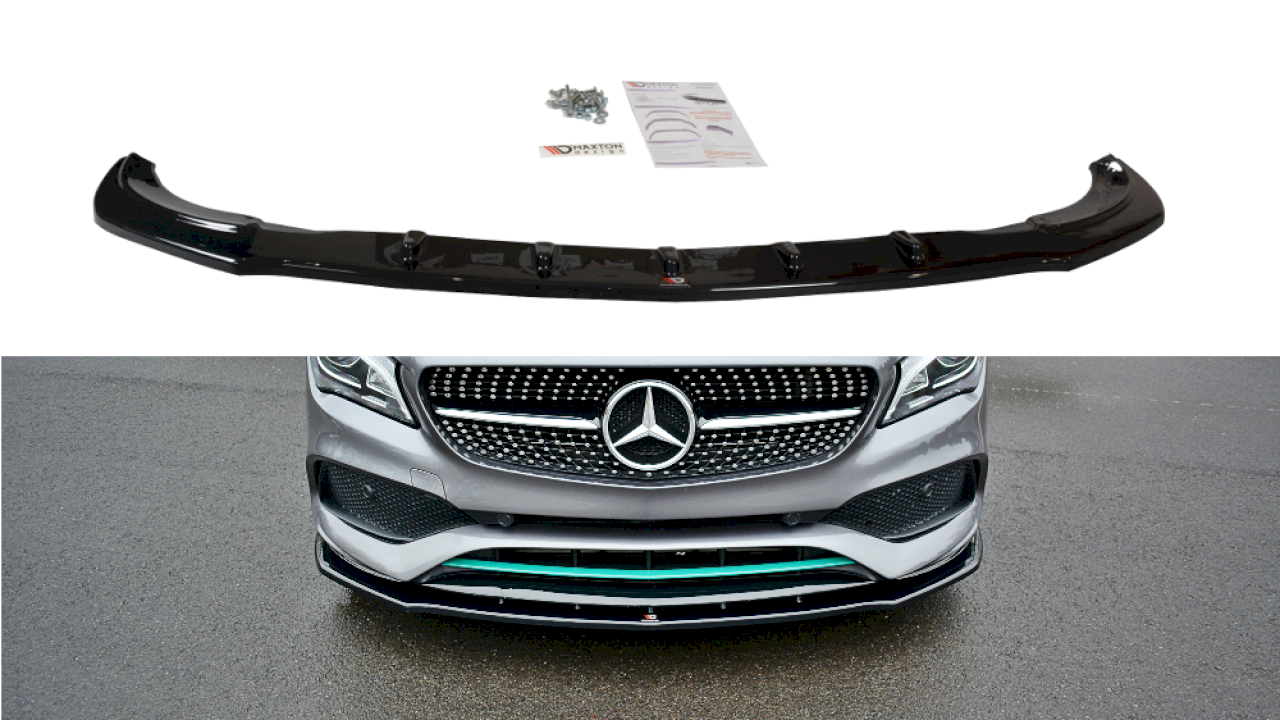 Maxton Design - FRONT SPLITTER V.1 MERCEDES-BENZ CLA C117 AMG-LINE FACELIFT (2017-UP)