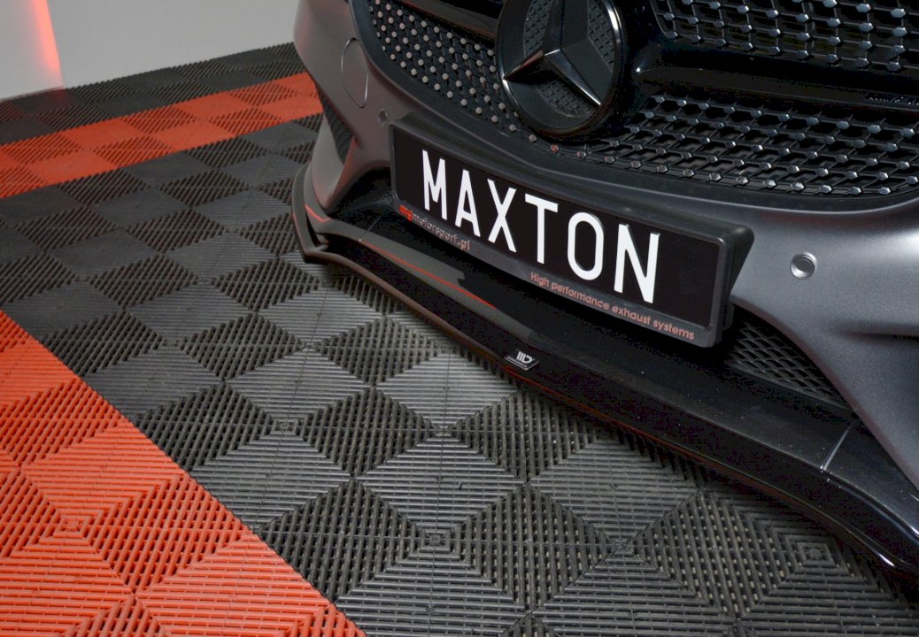 Maxton Design - FRONT SPLITTER MERCEDES C-CLASS W205 COUPE AMG-LINE (2015-2018)