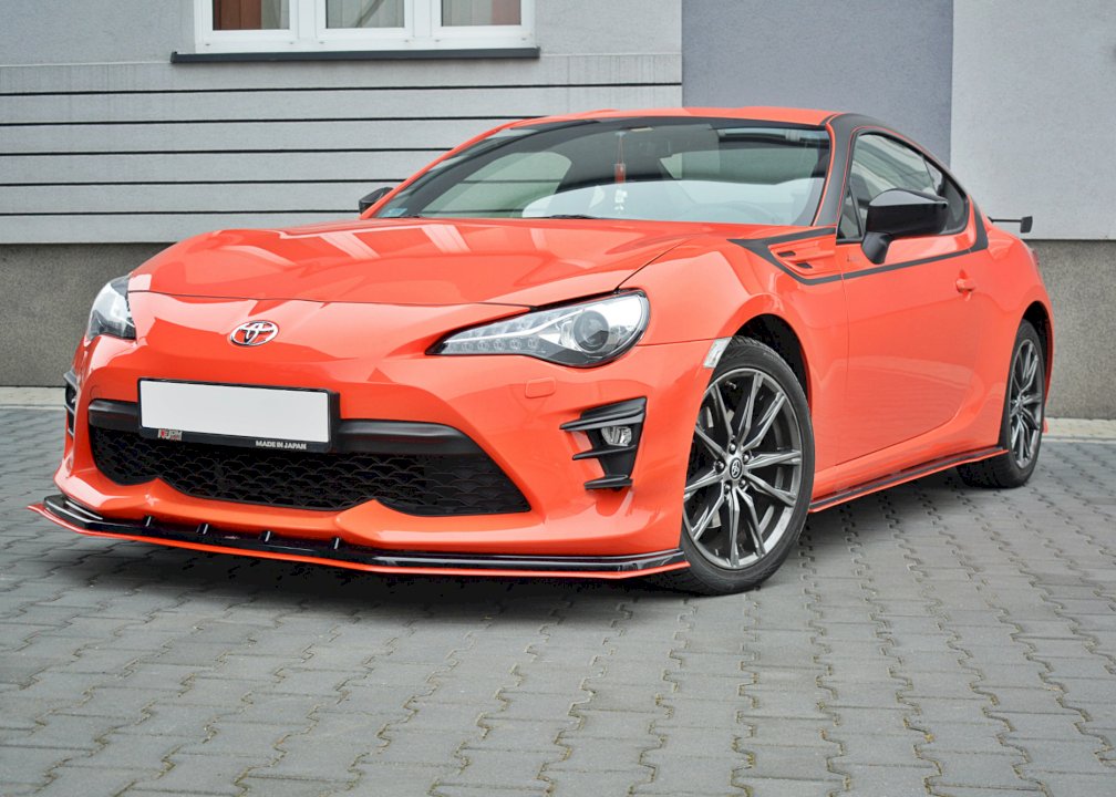 Maxton Design - FRONT SPLITTER (BLACK & RED) V.4 TOYOTA GT86 FACELIFT 2017-2020