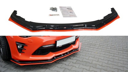 Maxton Design - FRONT SPLITTER (BLACK & RED) V.4 TOYOTA GT86 FACELIFT 2017-2020