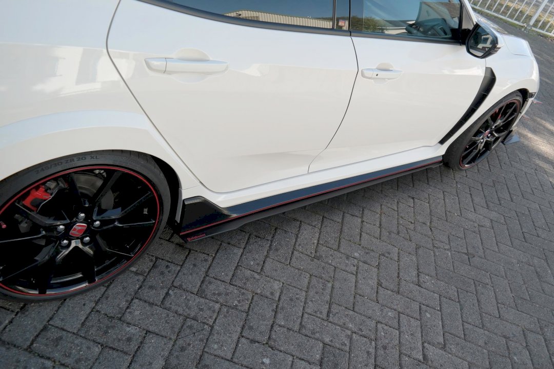 Maxton Design - RACING SIDE SKIRTS SPLITTERS HONDA CIVIC MK10 TYPE-R (2017-UP)