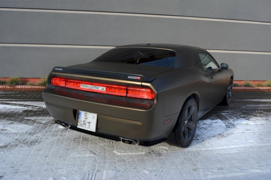 Maxton Design - REAR SIDE SPLITTERS DODGE CHALLENGER MK3 PHASE-1 SRT8 COUPE (2008-14)