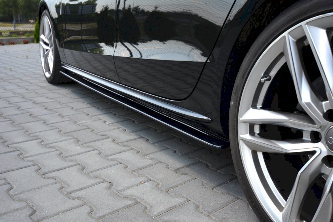 Maxton Design - SIDE SKIRTS SPLITTERS AUDI A5 SPORTBACK S-LINE MK1 FACELIFT (8T) (2011-2016)