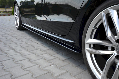 Maxton Design - SIDE SKIRTS SPLITTERS AUDI A5 SPORTBACK S-LINE MK1 FACELIFT (8T) (2011-2016)