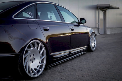 Maxton Design - SIDE SKIRTS SPLITTERS AUDI A6 C6 S-LINE PRE-FACELIFT (2004-2008)