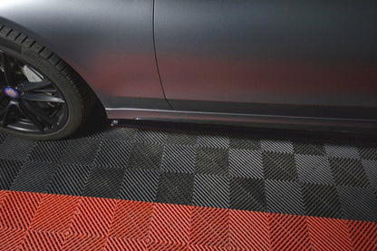 Maxton Design - SIDE SKIRTS SPLITTERS MERCEDES C-CLASS W205 COUPE AMG-LINE (2015-2018)