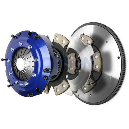 SPEC Super Twin Twin-Disc/Twin Plate Dual Disc Performance Clutch & Billet Steel Single-Mass Flywheel Kit for BMW M3 E90/E92/E93 (E9x) S65 V8 2007-2013 | 910 lb-ft | Heavy Duty Street/Track | 6-Speed Manual | SB93SST