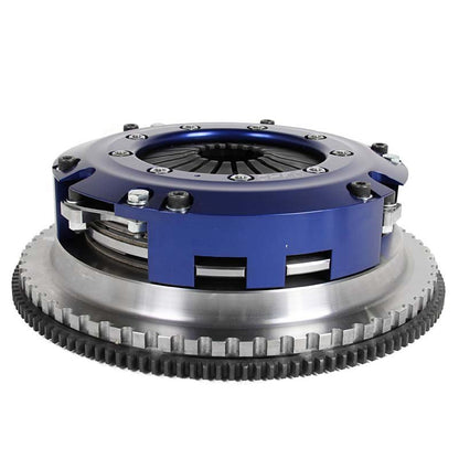 SPEC Super Twin Twin-Disc/Twin Plate Dual Disc Performance Clutch & Billet Steel Single-Mass Flywheel Kit for BMW M3 E90/E92/E93 (E9x) S65 V8 2007-2013 | 910 lb-ft | Heavy Duty Street/Track | 6-Speed Manual | SB93SST