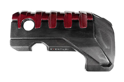 Eventuri Prepreg Carbon Fibre/Fiber Engine Bay Cover/Shroud for Audi 2.5 TFSI 5-Cylinder - RS3 8V & 8Y, TT RS/TTRS 8S, RSQ3/RS Q3 - OEM-Style Under-Bonnet/Underhood Carbon Engine Trim, Dress-Up Panel
