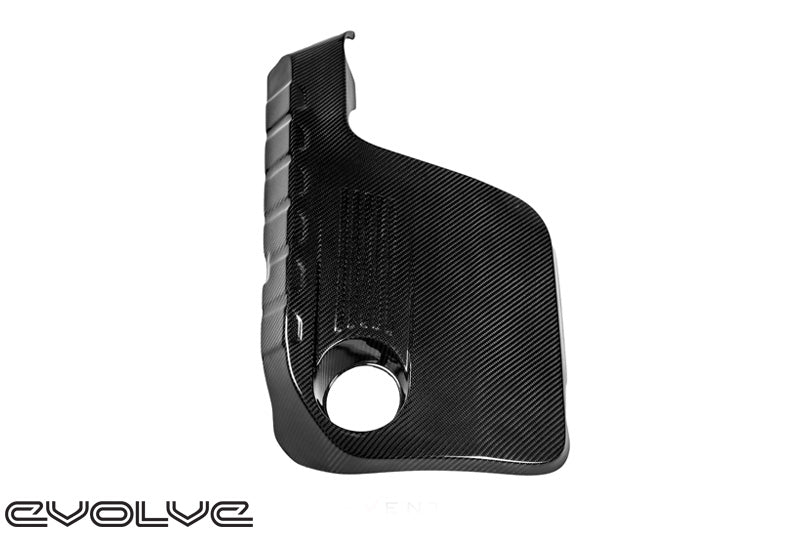 Eventuri Carbon Fibre (Carbon Fiber) Engine Cover / Engine Shroud for BMW F8X & F87 S55 – M3 F80, M4 F82 F83 Convertible, M2 Competition – Carbon Engine Bay Beauty Cover Panel, OEM+ Under‑Bonnet Dress‑Up