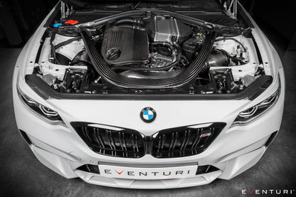 Eventuri Carbon Fibre (Fiber) Cold Air Intake Induction Kit for BMW M2 Competition (M2C) F87 S55 Twin-Turbo - Performance High-Flow Airbox Upgrade