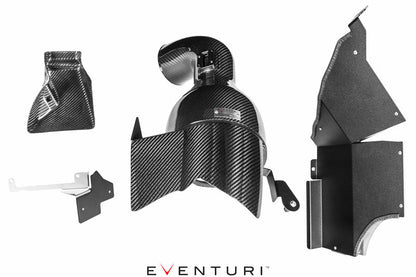 Eventuri Carbon Fibre Cold Air Intake & Induction Kit for BMW B58 M140i M240i 340i (F20 F21 F22 F30 F31) - Carbon Airbox Performance CAI Upgrade for 1 Series 2 Series 3 Series
