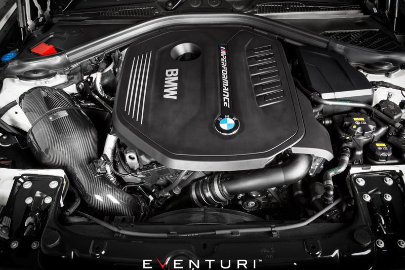Eventuri Carbon Fibre Cold Air Intake & Induction Kit for BMW B58 M140i M240i 340i (F20 F21 F22 F30 F31) - Carbon Airbox Performance CAI Upgrade for 1 Series 2 Series 3 Series