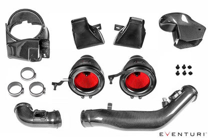 Eventuri V2 Carbon Fibre Intake System / Cold Air Intake Induction Kit for BMW M3 F80 & M4 F82 F83 (S55) | Performance Carbon Airbox Upgrade | Saloon, Coupe & Convertible