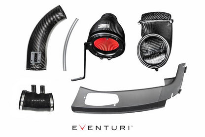 Eventuri V2 Carbon Fibre (Carbon Fiber) Cold Air Intake / Induction Kit for Honda Civic Type R FK2 RHD K20C1 2.0T (Right-Hand Drive) – Gen 2 Performance Airbox Upgrade with MAF Tube & Cold Feed Scoop – 2015–2017