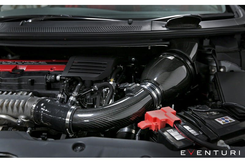 Eventuri V2 Carbon Fibre (Carbon Fiber) Cold Air Intake / Induction Kit for Honda Civic Type R FK2 RHD K20C1 2.0T (Right-Hand Drive) – Gen 2 Performance Airbox Upgrade with MAF Tube & Cold Feed Scoop – 2015–2017