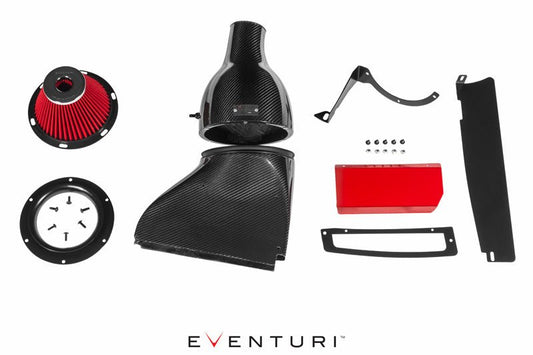 Eventuri Carbon Fibre/Fiber Cold Air Intake/Induction Kit for VW Volkswagen Golf MK7 R & GTI | MQB EA888 2.0 TSI Performance Intake System Carbon Airbox Upgrade
