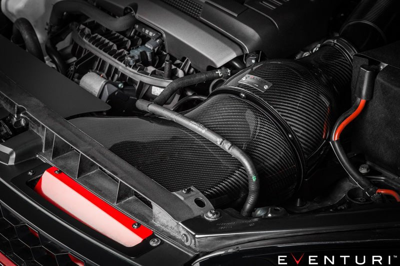 Eventuri Carbon Fibre/Fiber Cold Air Intake/Induction Kit for VW Volkswagen Golf MK7 R & GTI | MQB EA888 2.0 TSI Performance Intake System Carbon Airbox Upgrade