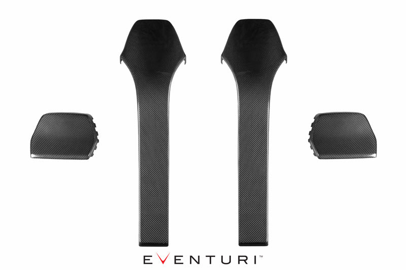 Eventuri Carbon Fibre Seat Back Covers & Headrest Trims for BMW F80 M3, F82/F83 M4 (F8x) – Carbon Seat Backs/Backrest Panel Trim, Seat Shell Kit – OEM+ Interior Upgrade, Pre-Preg Gloss – Saloon/Coupe/Convertible