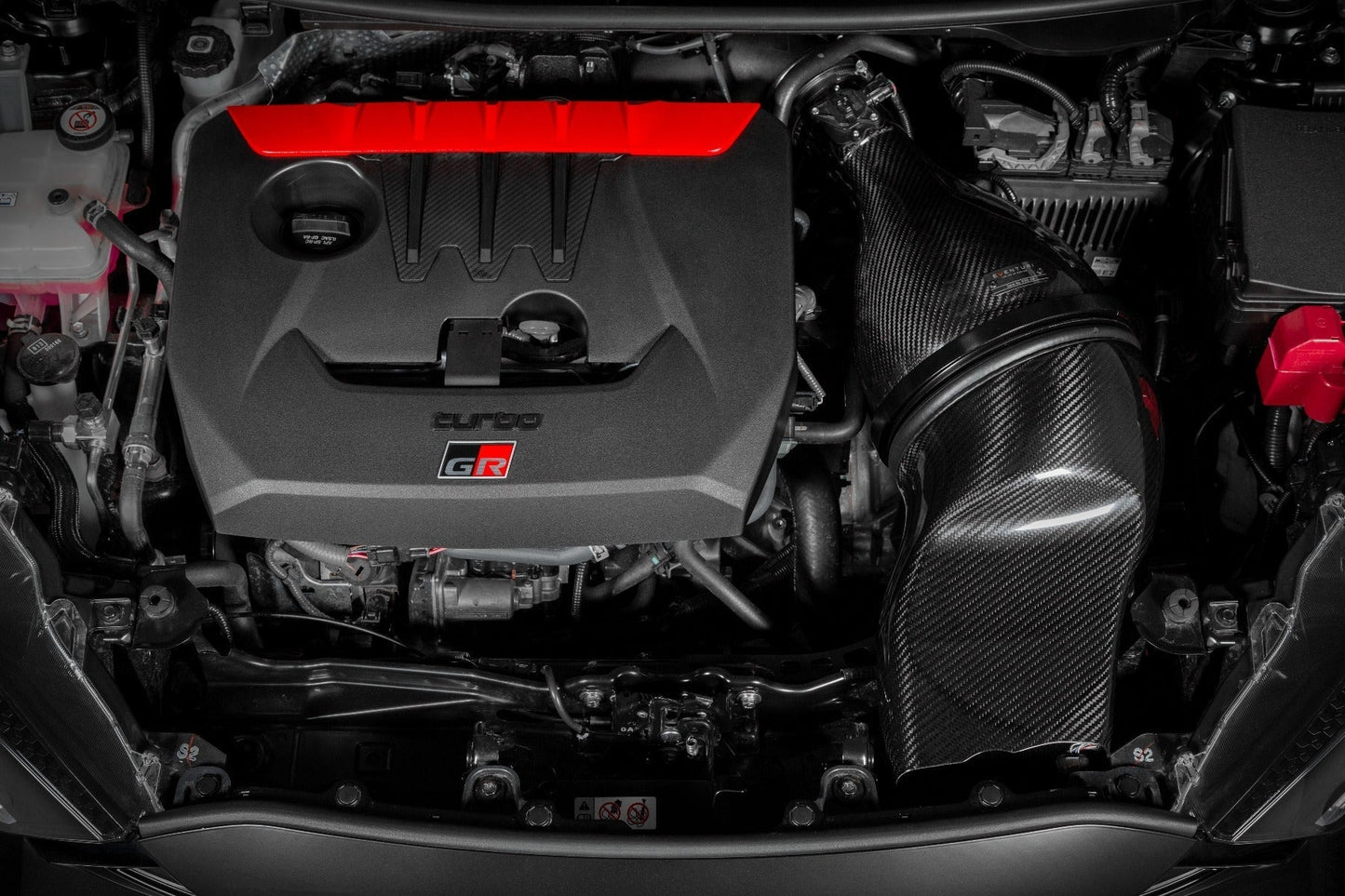 Eventuri Gloss Carbon Fibre Cold Air Intake & Induction Kit for Toyota GR Yaris / Yaris GR (GR4) – Sealed Carbon Airbox Performance Intake System, High-Flow Air Filter