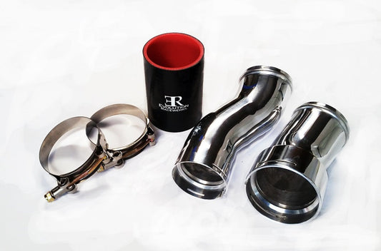 Evolution Racewerks (ER) BMW N55 Turbo Outlet/Charge Pipe (TIC) - Aluminium Boost Pipe Upgrade, Type III Hard Anodised Black - F20 F22 F23 F30 F31 F32 F36 F87 - M135i M235i M2 335i 435i - Turbo to Intercooler Hot-Side Pipe - BM-ICP007TIC