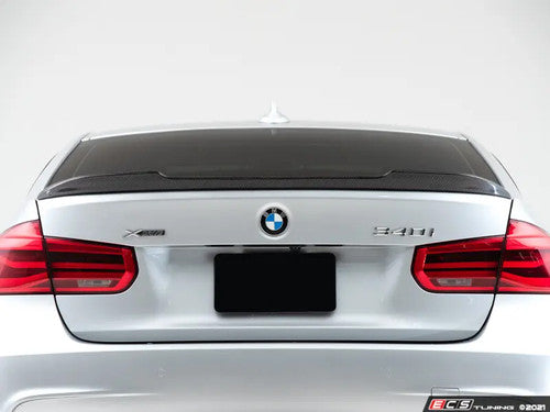 ECS Tuning Carbon Fibre CS Style Performance Rear Boot Lip Spoiler for BMW 3 Series F30 Saloon 2012-2019 (320i 328i 330e 330i 335i 340i, xDrive)