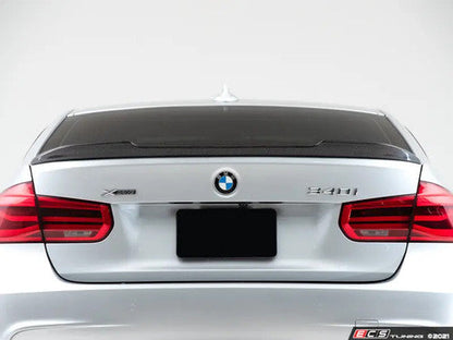 ECS Tuning Carbon Fibre CS Style Performance Rear Boot Lip Spoiler for BMW 3 Series F30 Saloon 2012-2019 (320i 328i 330e 330i 335i 340i, xDrive)