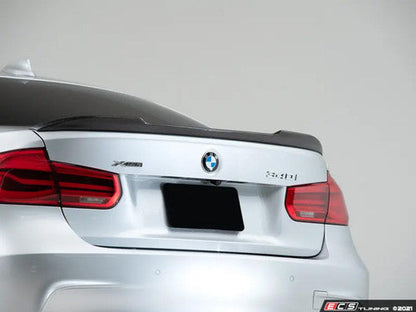 ECS Tuning Carbon Fibre CS Style Performance Rear Boot Lip Spoiler for BMW 3 Series F30 Saloon 2012-2019 (320i 328i 330e 330i 335i 340i, xDrive)