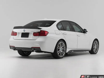 Turner Motorsport Carbon Fibre High Kick Ducktail Boot Lip Spoiler for BMW F30 3 Series & F80 M3 - CSL Style Rear Trunk/Decklid Wing, Carbon Fiber Rear Lip - Fits 320i 328i 330e 330i 335i 340i xDrive Saloon/Sedan