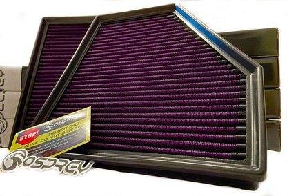 Osprey BMW B58 F-Series Engine Air Filter – Washable Reusable Drop-In Panel for OEM/Stock Airbox | Fits M140i M240i 340i 440i (F20