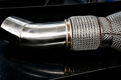 Osprey Performance BMW B58 200 Cell 200cpsi Sports Cat Catted Downpipe Front Pipe for M140i M240i 340i F20 F22 F30 - Stainless Steel High-Flow Turbo Outlet Exhaust Upgrade