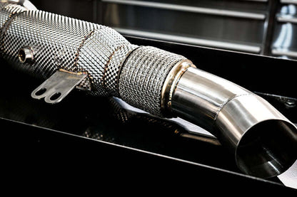 Osprey Performance BMW B58 200 Cell 200cpsi Sports Cat Catted Downpipe Front Pipe for M140i M240i 340i F20 F22 F30 - Stainless Steel High-Flow Turbo Outlet Exhaust Upgrade