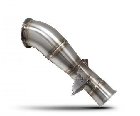 BMW M2 F87 (2016-2018) Non-GPF De-Cat Turbo Downpipe by Scorpion Exhausts - Catless 100mm (4-inch) Stainless Steel - Direct Fit to OEM/Scorpion - Track Use Only