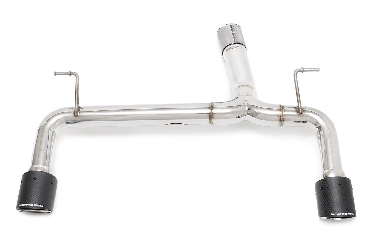 Fabspeed Axle-Back Exhaust for BMW 335i 435i (F30/F32) N55 – Muffler Delete/Bypass, Back Box/Silencer Delete Rear Section, T304L Stainless Dual Tips – 3 Series 4 Series F3X 2012+